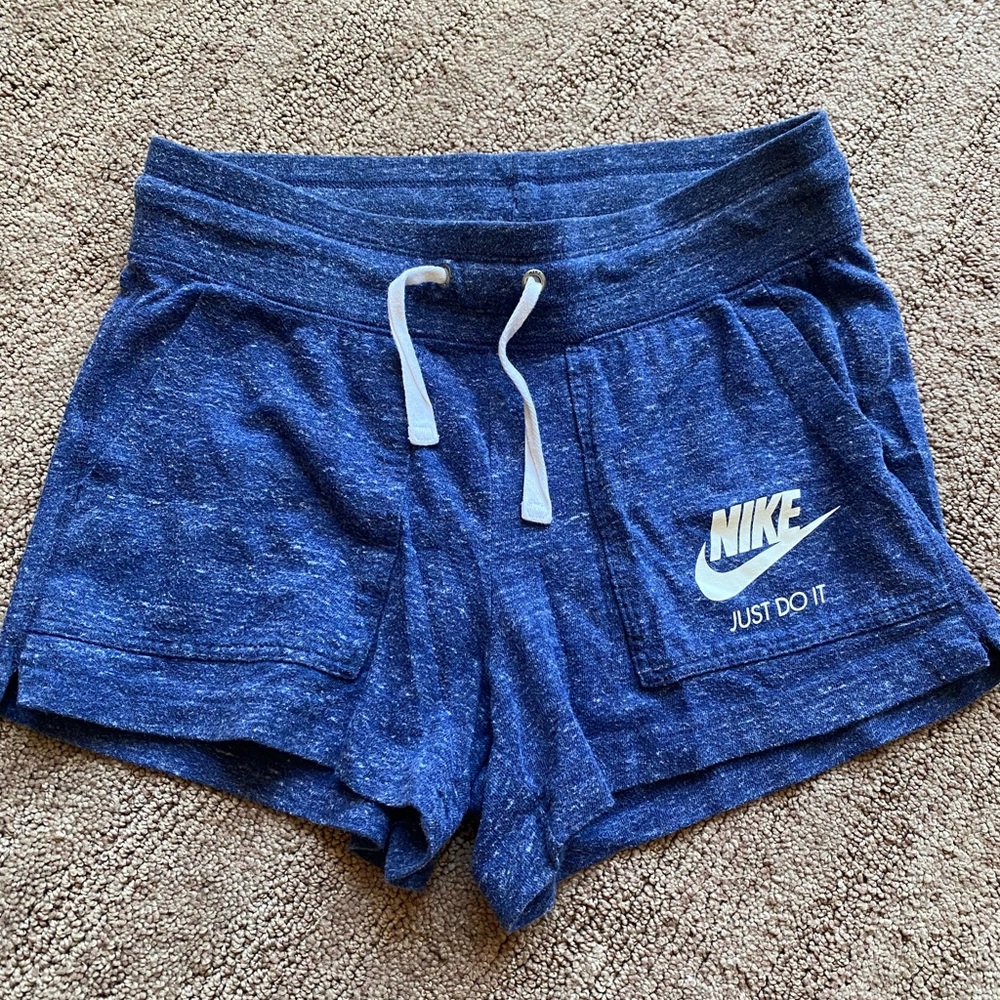 Nike Cotton Shorts navy blue size small - Picture 1 of 3